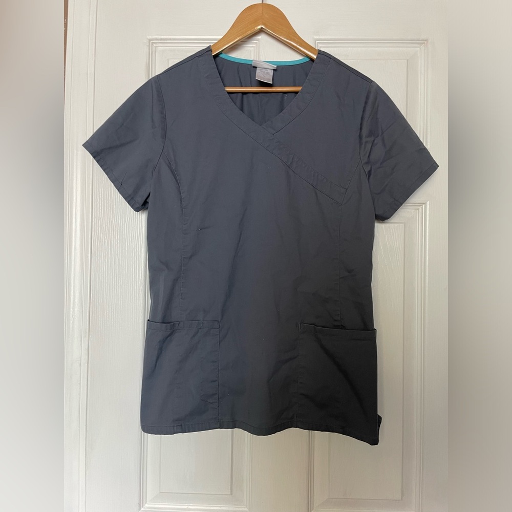 Scrubstar Gray Medical Scrub Top
